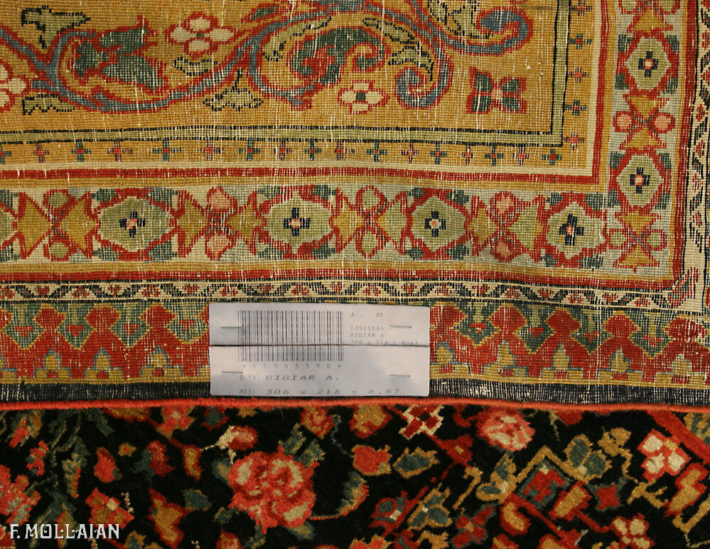 Tapis Persan Antique Bijar (Bidjar) n°:12965590